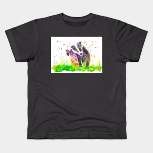 Badger scratching himself Kids T-Shirt